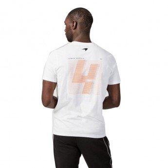 McLaren Honda koszulka męska Lando NO4 White F1 Team 2021