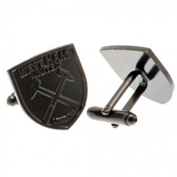 West Ham United spinki mankietowe Black IP Cufflinks