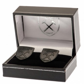 West Ham United spinki mankietowe Black IP Cufflinks