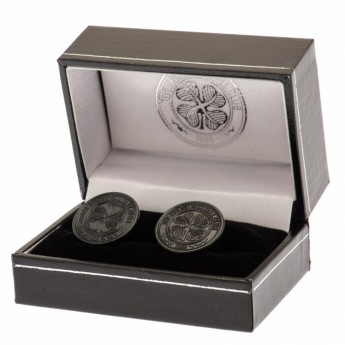 FC Celtic spinki mankietowe Black IP Cufflinks