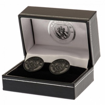 Manchester City spinki mankietowe Black IP Cufflinks