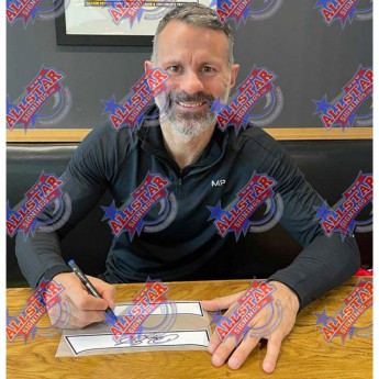 Słynni piłkarze piłkarska koszulka meczowa Manchester United Giggs 2019-2020 Signed Shirt