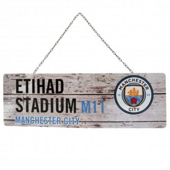 Manchester City metalowy znak garden sign