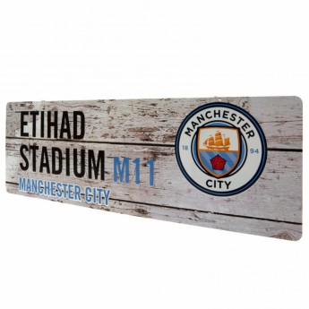 Manchester City metalowy znak garden sign
