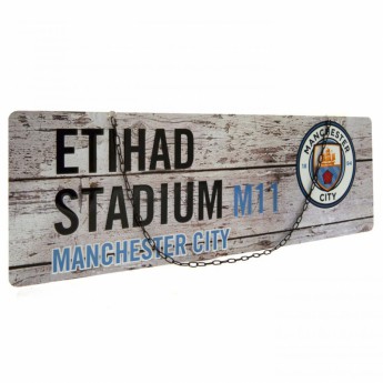 Manchester City metalowy znak garden sign