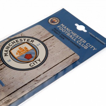 Manchester City metalowy znak garden sign