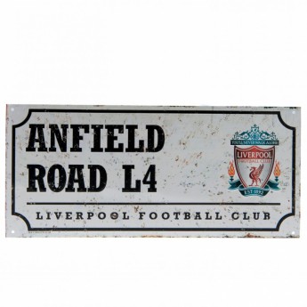 Liverpool tablica na ścianę street sign retro