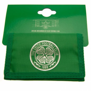 FC Celtic portfel nylonowy Nylon wallet green