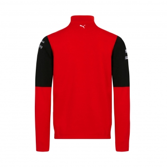 Ferrari bluza męska zip sweatshirt redblack F1 Team 2022