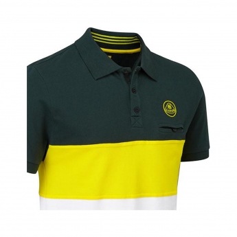 Lotus F1 Team męska koszulka polo logo striped polo shirt