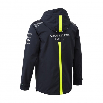 Aston Martin męska kurtka z kapturem team rain jacket navy blue
