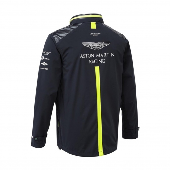 Aston Martin męska kurtka z kapturem team rain jacket navy blue