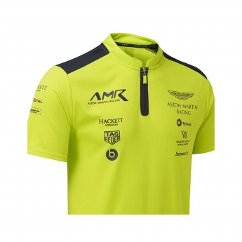 Aston Martin męska koszulka polo mens team polo shirt lime