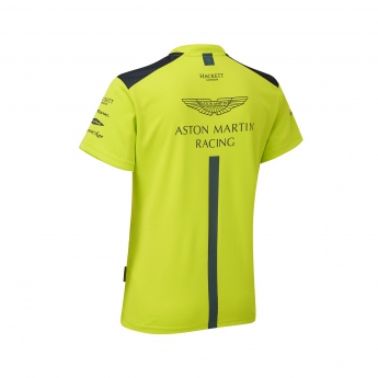 Aston Martin damska koszulka polo team polo shirt lime