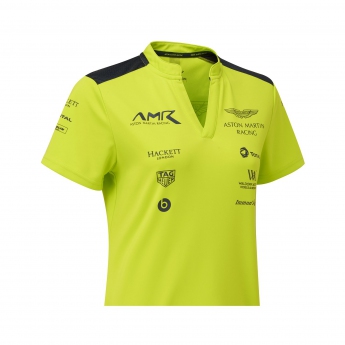 Aston Martin damska koszulka polo team polo shirt lime