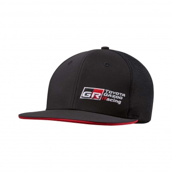 Toyota Gazoo Racing czapka flat baseballówka large logo flat brim cap black