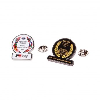 Toyota Gazoo Racing pineska winning pin badge set