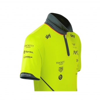 Aston Martin męska koszulka polo team polo shirt yellow