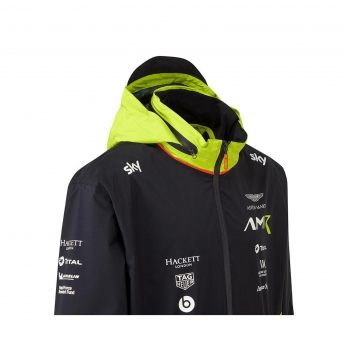 Aston Martin męska kurtka z kapturem rain jacket navy blue