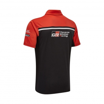 Toyota Gazoo Racing męska koszulka polo wrt mens team polo shirt redblack