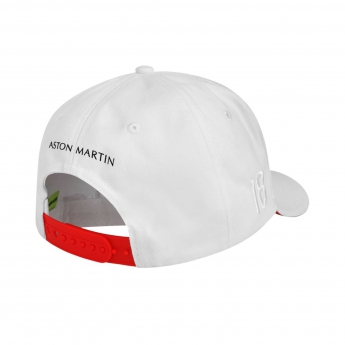 Aston Martin czapka baseballówka launch Lance Stroll white F1 Team 2021