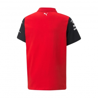 Ferrari dziecięca koszulka polo red F1 Team 2022