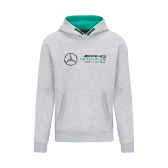 Mercedes AMG Petronas męska bluza z kapturem logo sweatshirt grey F1 Team 2022