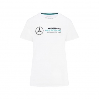 Mercedes AMG Petronas koszulka damska logo white F1 Team 2022