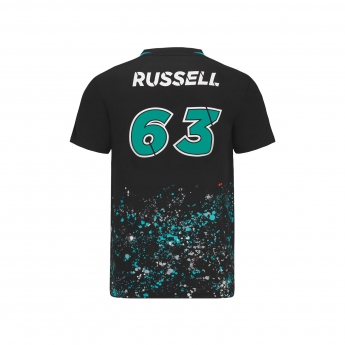 Mercedes AMG Petronas koszulka męska George Russell sports black F1 Team 2022