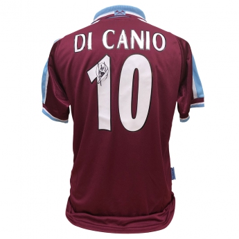 Słynni piłkarze piłkarska koszulka meczowa West Ham United FC Di Canio Signed Shirt