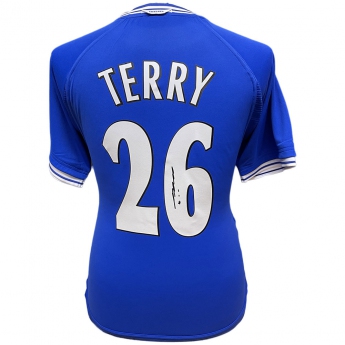 Słynni piłkarze piłkarska koszulka meczowa Chelsea FC 2000 Terry Signed Shirt