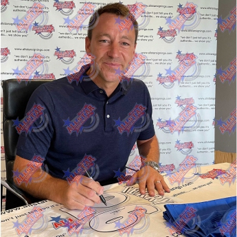 Słynni piłkarze piłkarska koszulka meczowa Chelsea FC 2000 Terry Signed Shirt