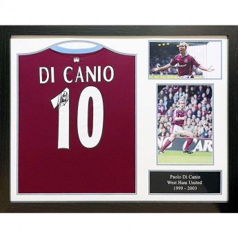 Słynni piłkarze koszulka w antyramie West Ham United FC Di Canio Signed Shirt (Framed)