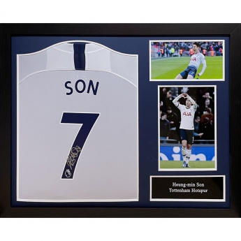 Słynni piłkarze koszulka w antyramie Tottenham Hotspur FC Son Signed Shirt (Framed)