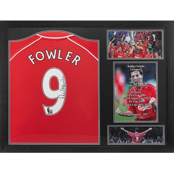 Słynni piłkarze koszulka w antyramie Liverpool FC 2001 Fowler Signed Shirt (Framed)