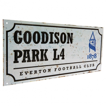 FC Everton tablica na ścianę street sign retro