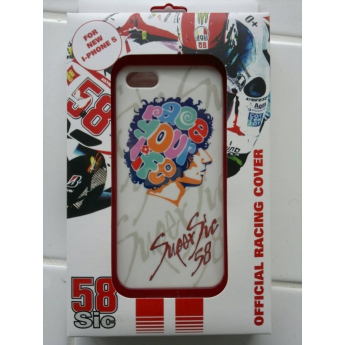 Marco Simoncelli obudowa na telefon iPhone 5 white