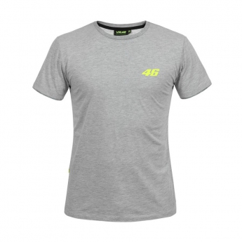 Valentino Rossi koszulka męska grey logo VR46 yellow Core