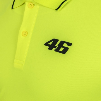 Valentino Rossi męska koszulka polo yellow logo VR46 black Core