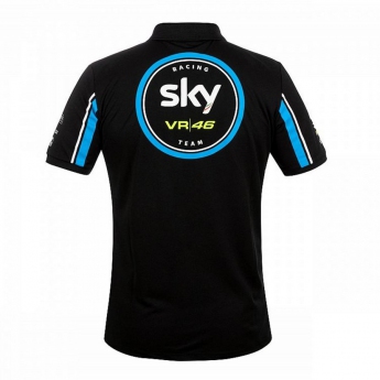 Valentino Rossi męska koszulka polo black Sky VR46 Racing Team