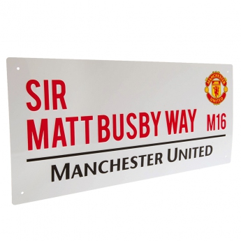 Manchester United metalowy znak Street Sign MB