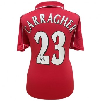 Słynni piłkarze piłkarska koszulka meczowa Liverpool 2000 Carragher Signed Shirt