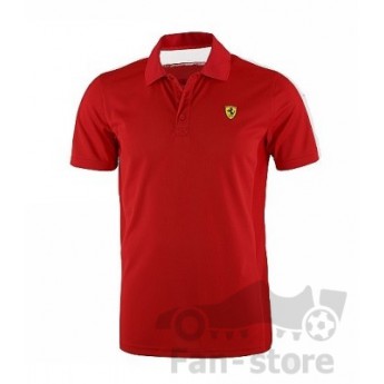 SCUDERIA FERRARI MENS SPORTS POLO RED