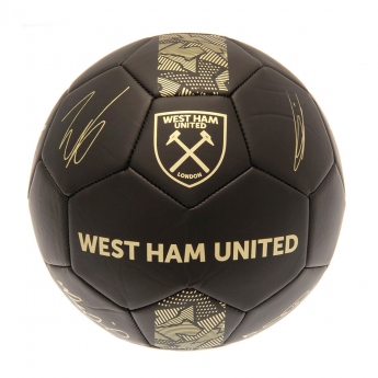 West Ham United mini futbolówka Signature Gold PH size 1