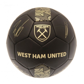 West Ham United mini futbolówka Signature Gold PH size 1