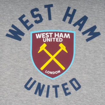West Ham United męska bluza z kapturem graphic grey