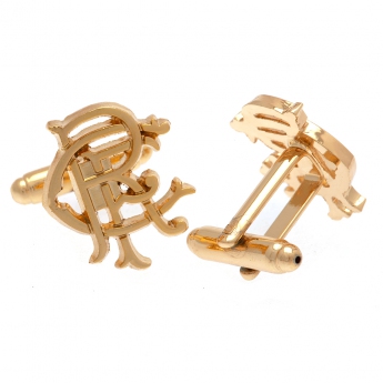 FC Rangers spinki mankietowe Gold Plated RFC Cufflinks