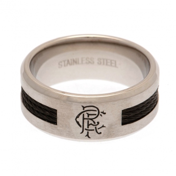 FC Rangers pierścionek Black Inlay Ring Medium