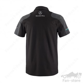Mercedes AMG Petronas koszulka polo Hamilton schwarz
