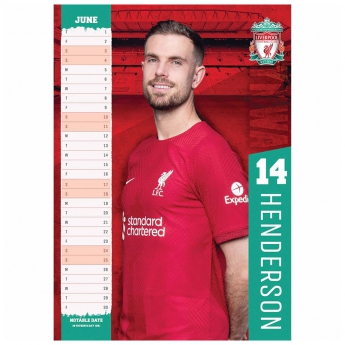 Liverpool kalendarz A3 Calendar 2023
